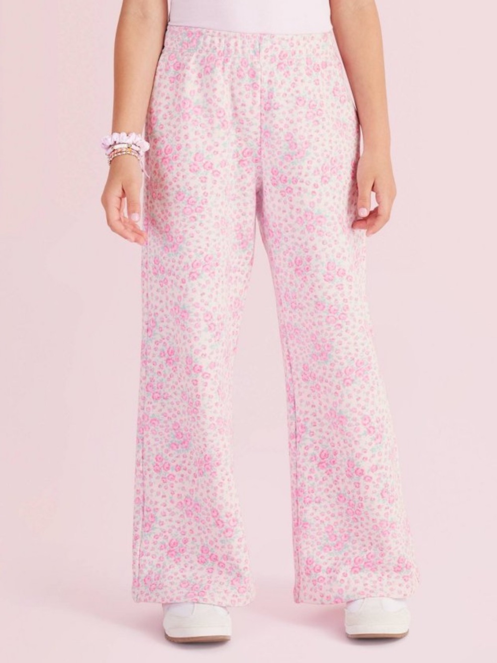 LoveShackFancy × Target Esme Roseheart French Terry Wide Leg Sweatpants Girl XL
